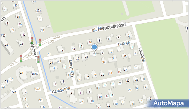 Rzeszów, Betleja Stanisława, kpt., 11, mapa Rzeszów