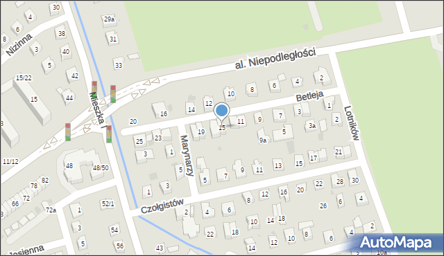 Rzeszów, Betleja Stanisława, kpt., 15, mapa Rzeszów