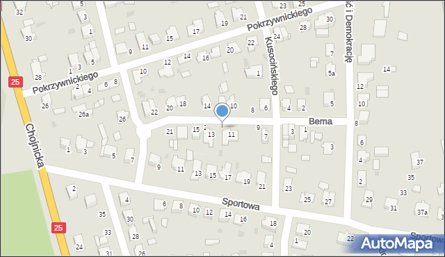 Sępólno Krajeńskie, Bema Józefa, gen., 19, mapa Sępólno Krajeńskie