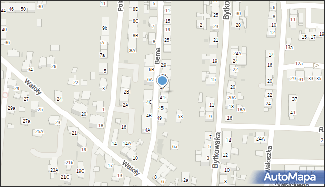 Siemianowice Śląskie, Bema Józefa, gen., 39, mapa Siemianowice Śląskie