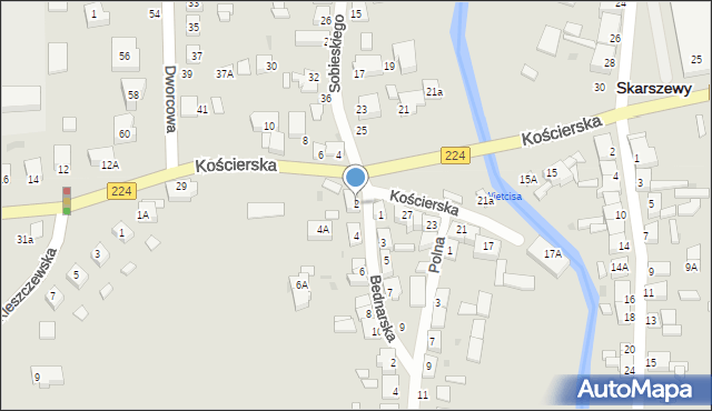 Skarszewy, Bednarska, 2, mapa Skarszewy