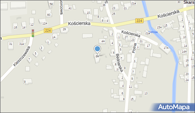 Skarszewy, Bednarska, 6A, mapa Skarszewy