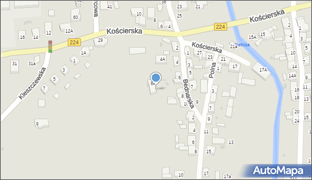 Skarszewy, Bednarska, 8A, mapa Skarszewy