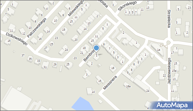 Środa Wielkopolska, Bembnisty Edmunda, 1, mapa Środa Wielkopolska