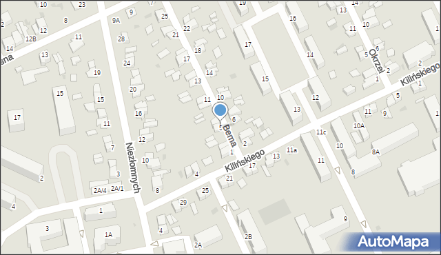 Stalowa Wola, Bema Józefa, gen., 5, mapa Stalowa Wola