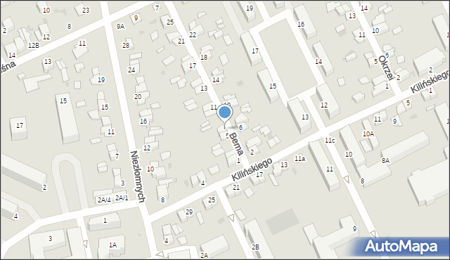 Stalowa Wola, Bema Józefa, gen., 7, mapa Stalowa Wola