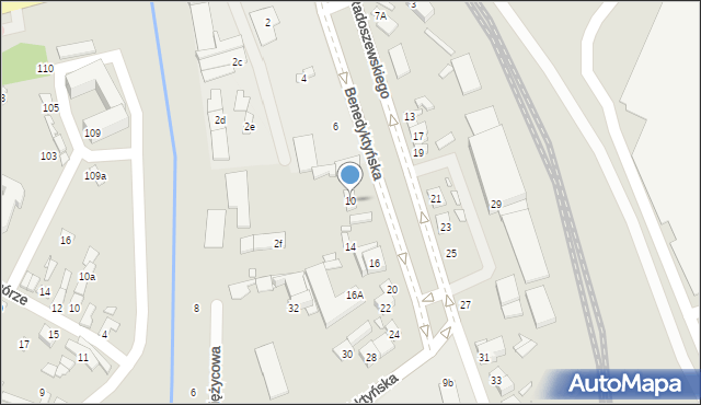 Starachowice, Benedyktyńska, 10, mapa Starachowic