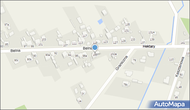 Strzyżowice, Belna, 100, mapa Strzyżowice