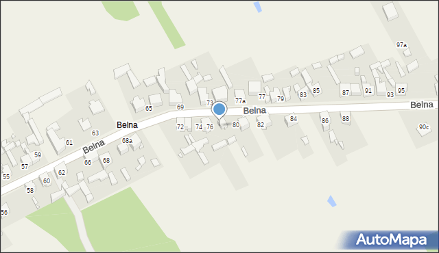 Strzyżowice, Belna, 78, mapa Strzyżowice