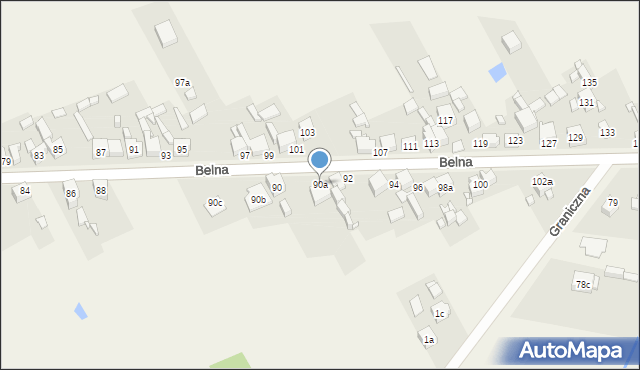 Strzyżowice, Belna, 90a, mapa Strzyżowice