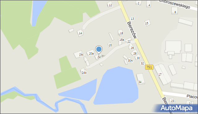 Suchedniów, Berezów, 24, mapa Suchedniów