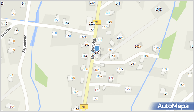 Sułkowice, Beskidzka, 157A, mapa Sułkowice