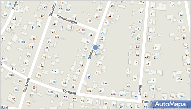 Swarzędz, Bema Józefa, gen., 29, mapa Swarzędz