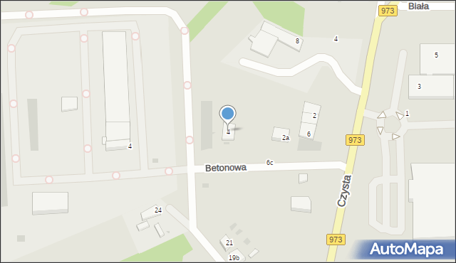 Tarnów, Betonowa, 4, mapa Tarnów