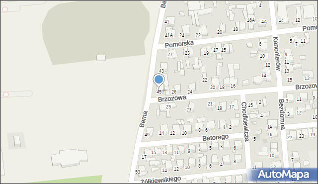 Tomaszów Mazowiecki, Bema Józefa, gen., 45, mapa Tomaszów Mazowiecki