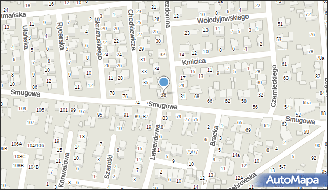Tomaszów Mazowiecki, Bezdomna, 38, mapa Tomaszów Mazowiecki