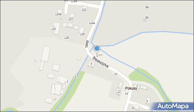 Trzebinia, Beskidzka, 1, mapa Trzebinia