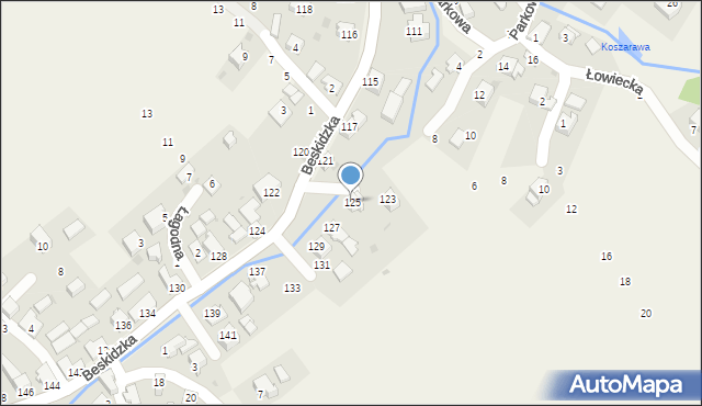 Trzebinia, Beskidzka, 125, mapa Trzebinia