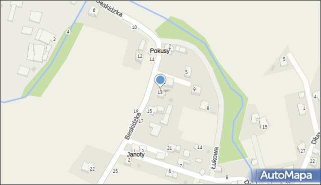 Trzebinia, Beskidzka, 13, mapa Trzebinia