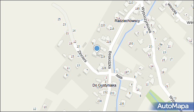 Trzebinia, Beskidzka, 226, mapa Trzebinia