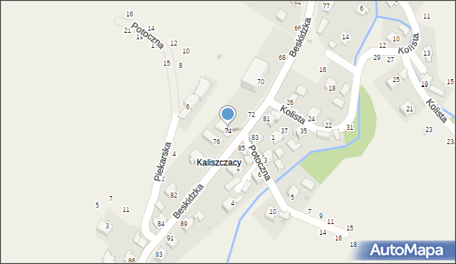 Trzebinia, Beskidzka, 74, mapa Trzebinia