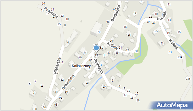 Trzebinia, Beskidzka, 83, mapa Trzebinia