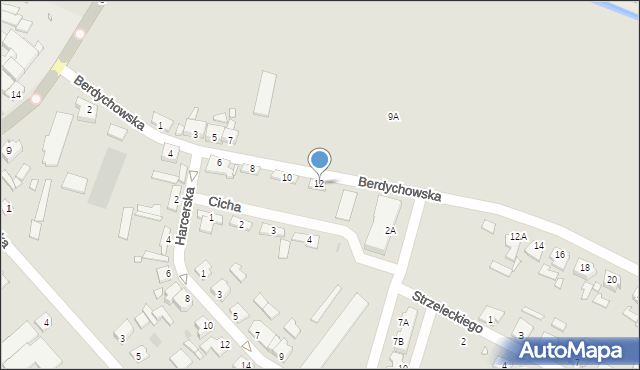 Wągrowiec, Berdychowska, 12, mapa Wągrowiec
