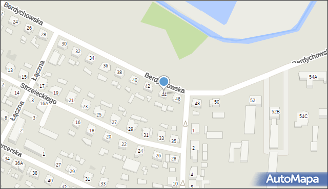 Wągrowiec, Berdychowska, 44, mapa Wągrowiec