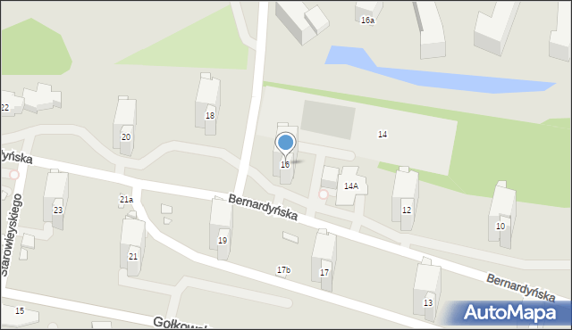 Warszawa, Bernardyńska, 16, mapa Warszawy