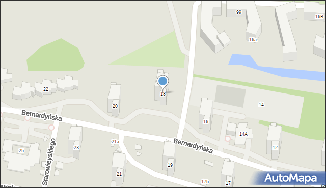 Warszawa, Bernardyńska, 18, mapa Warszawy
