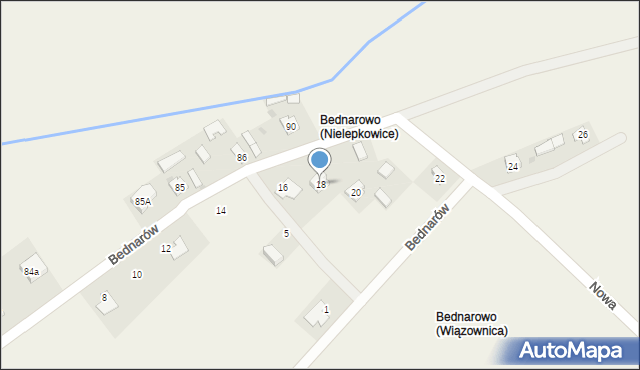 Wiązownica, Bednarów, 18, mapa Wiązownica