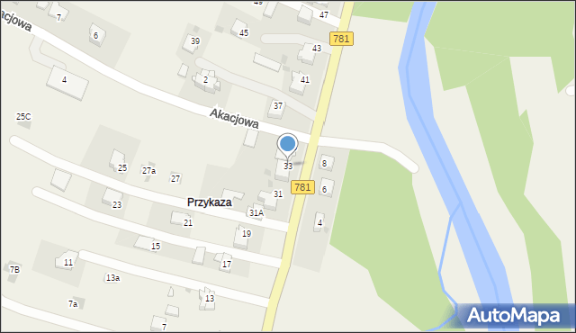 Wieprz, Beskidzka, 33, mapa Wieprz