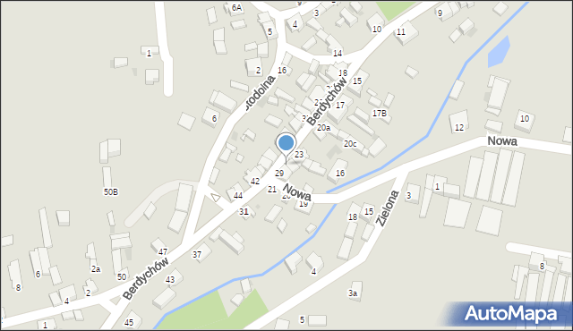 Zagórów, Berdychów, 27, mapa Zagórów