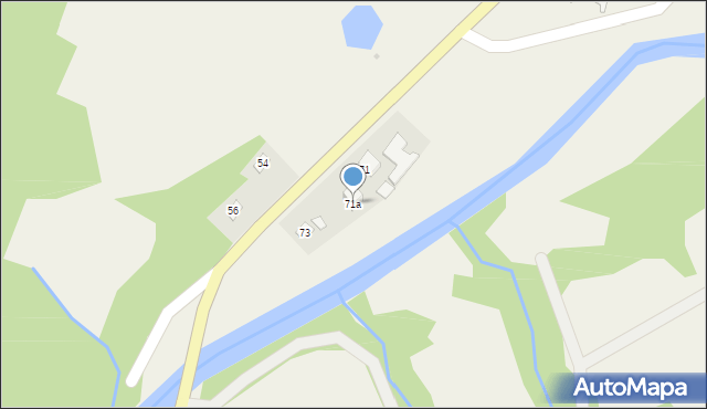 Baligród, Bieszczadzka, 71a, mapa Baligród