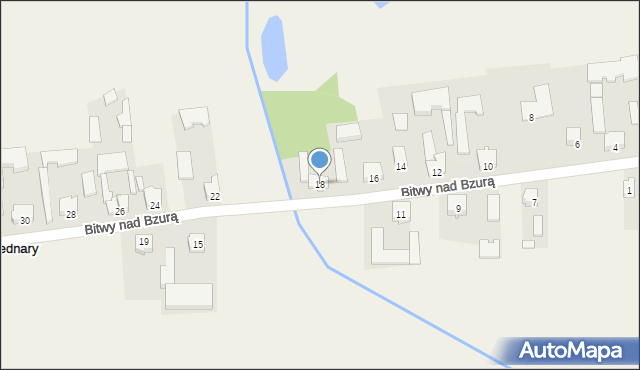 Bednary, Bitwy nad Bzurą, 18, mapa Bednary