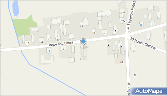 Bednary, Bitwy nad Bzurą, 7, mapa Bednary