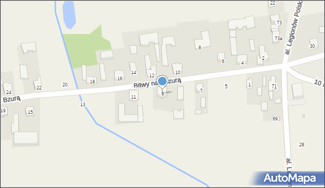 Bednary, Bitwy nad Bzurą, 9, mapa Bednary