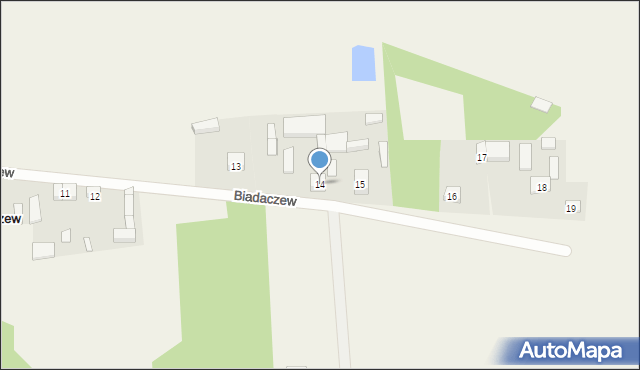 Biadaczew, Biadaczew, 14, mapa Biadaczew