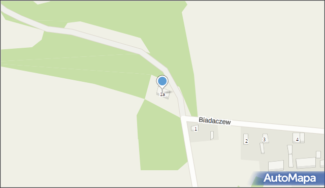 Biadaczew, Biadaczew, 1a, mapa Biadaczew