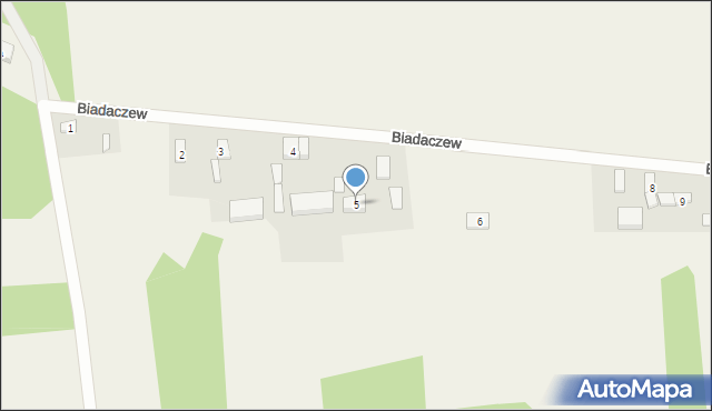 Biadaczew, Biadaczew, 5, mapa Biadaczew