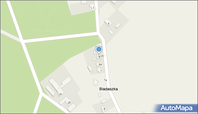 Biadaszka, Biadaszka, 6, mapa Biadaszka