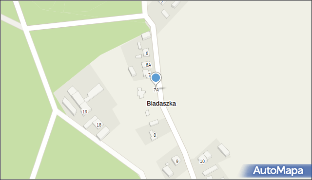 Biadaszka, Biadaszka, 7A, mapa Biadaszka