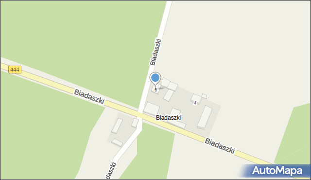 Biadaszki, Biadaszki, 6, mapa Biadaszki