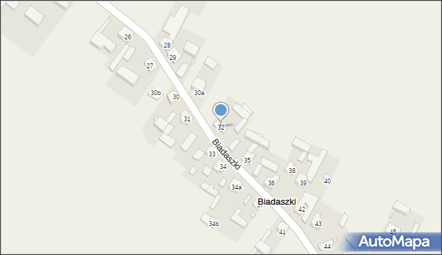 Biadaszki, Biadaszki, 32, mapa Biadaszki