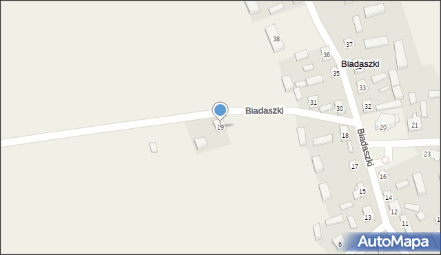 Biadaszki, Biadaszki, 19, mapa Biadaszki