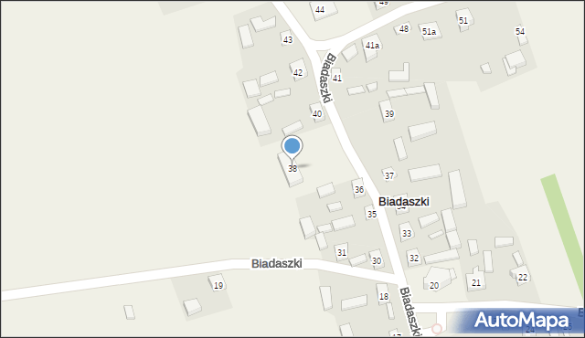 Biadaszki, Biadaszki, 38, mapa Biadaszki