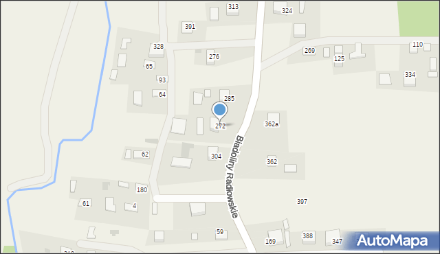 Biadoliny Radłowskie, Biadoliny Radłowskie, 272, mapa Biadoliny Radłowskie