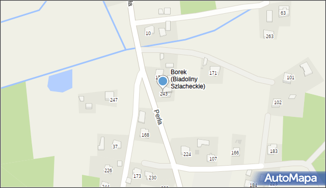 Biadoliny Szlacheckie, Biadoliny Szlacheckie, 243, mapa Biadoliny Szlacheckie