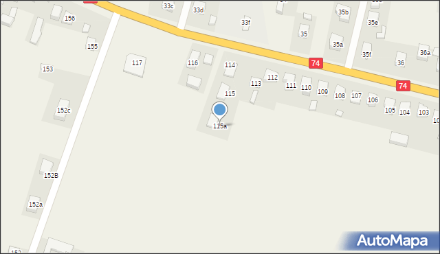 Biała Rządowa, Biała Rządowa, 115a, mapa Biała Rządowa
