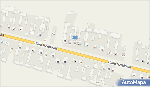 Biała Rządowa, Biała Rządowa, 39, mapa Biała Rządowa